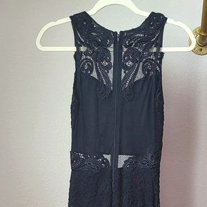 Long Black Lace Dress